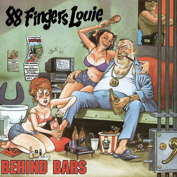 88 Fingers Louie - Behind Bars [Red Vinyl] (New Vinyl LP) - Mad World Records