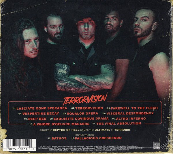 Aborted - Terrorvision (New CD) - Mad World Records