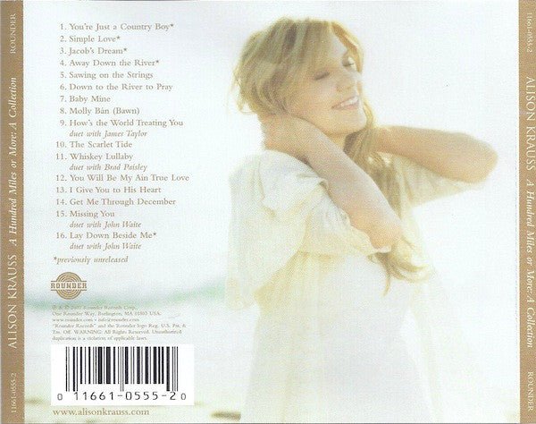 Alison Krauss - A Hundred Miles or More - A Collection (New CD) - Mad World Records