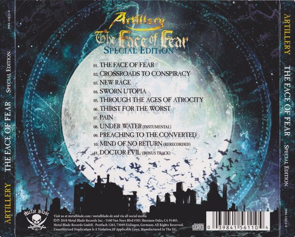 Artillery - Fear of Fear (New CD) - Mad World Records