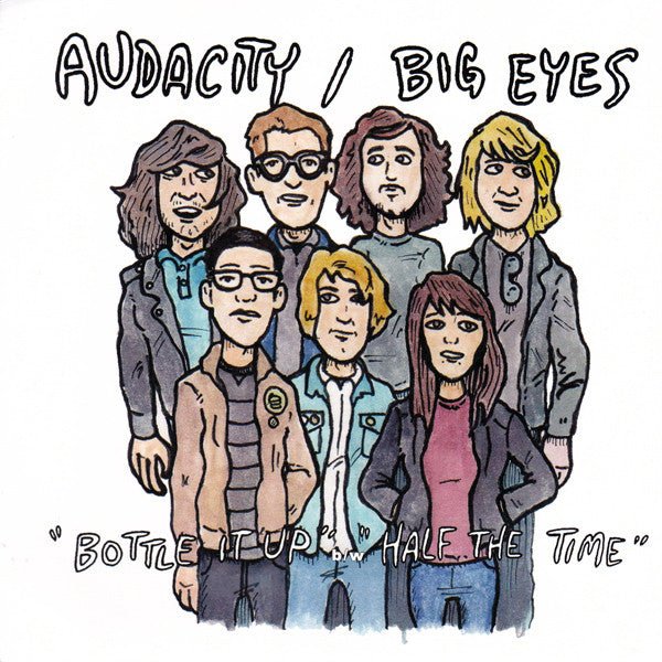 Audacity / Big Eyes - Split [Red Translucent Vinyl] (Used 7") - Mad World Records