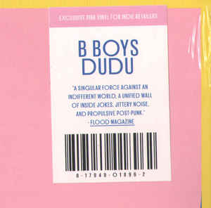 B Boys - Dudu [Pink Vinyl] (New Vinyl LP) - Mad World Records