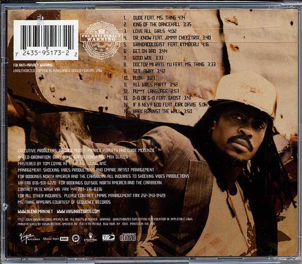 Beenie Man - Back to Basics New CD - Mad World Records