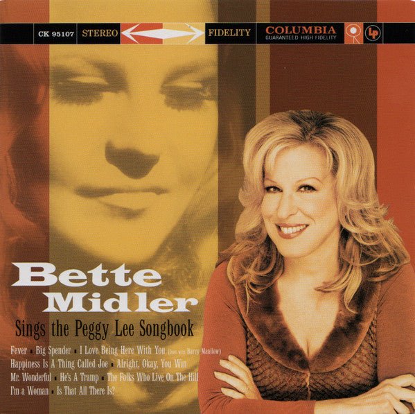 Bette Midler - Sings the Peggy Lee Songbook (New CD) - Mad World Records