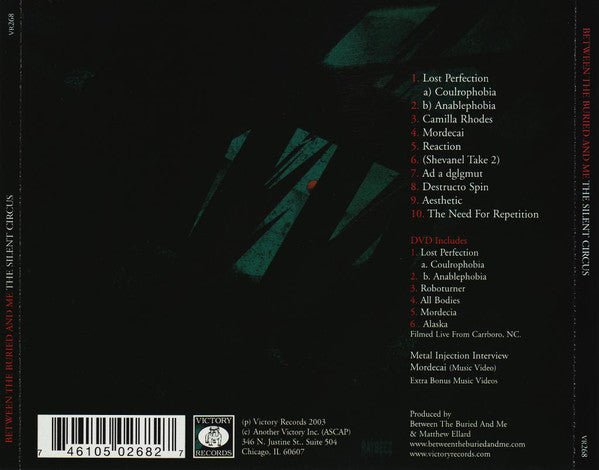 Between the Buried and Me - The Silent Circus (New CD) - Mad World Records