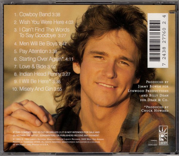 Billy Dean - Men'll Be boys (Used CD) - Mad World Records