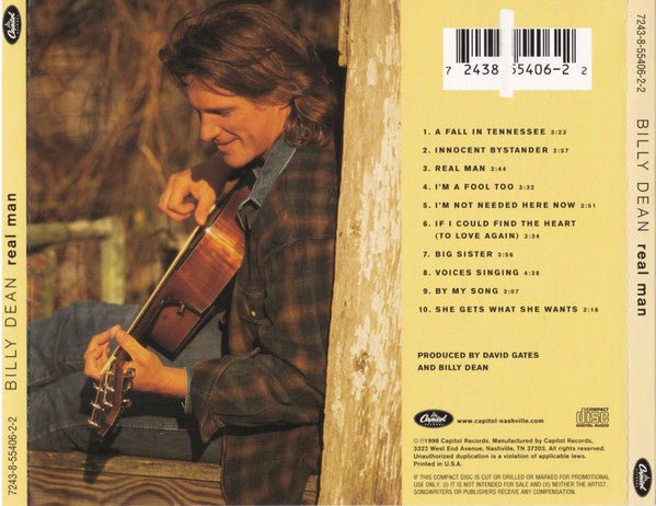 Billy Dean - Real Man (Used CD) - Mad World Records