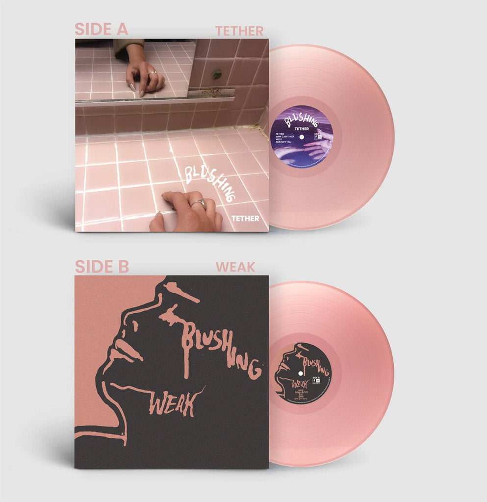 Blushing - Tether / Weak [Pink Vinyl] (New Vinyl LP) - Mad World Records