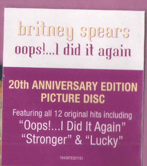 Britney Spears ‎ - Oops! I Did It Again [Picture Disc] (New Vinyl LP) - Mad World Records