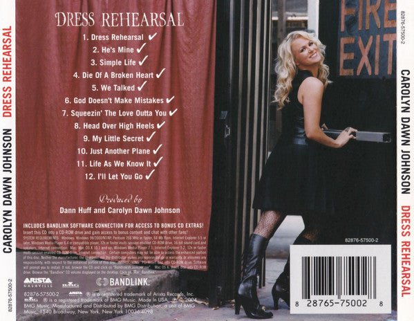 Carolyn Dawn Johnson - Dress Rehearsal (Used CD) - Mad World Records