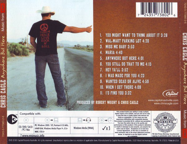 Chris Cagle - Anywhere But Here (Used CD) - Mad World Records