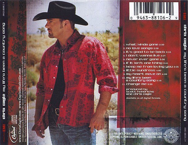 Chris Cagle - My Life's Been a Country Song (New CD) - Mad World Records