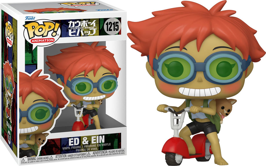 Cowboy Bebop - Edward on Scooter w/Ein #1215 - (Funko Pop) - Mad