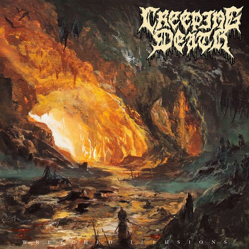 Creeping Death - Wretched Illusions [Glow in the Dark with Orange Splatter] (New Vinyl LP) - Mad World Records