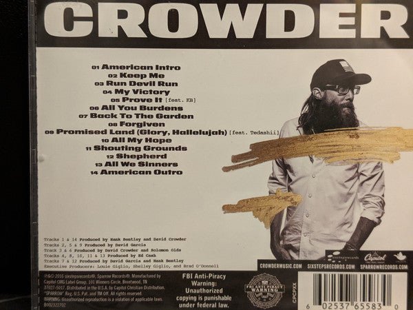 Crowder - American Prodigal (New CD) - Mad World Records