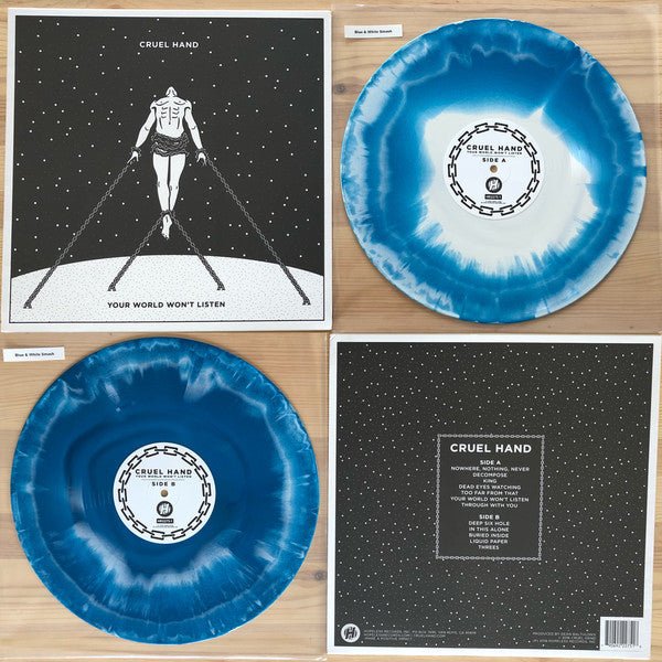 Cruel Hand - Your World Won't Listen [White & Blue Swirl Vinyl] (New Vinyl LP) - Mad World Records