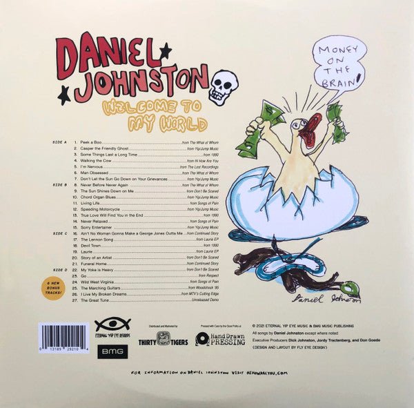 Daniel Johnston - Welcome To My World [Coke Bottle Clear & Translucent Pink Vinyl] (New Vinyl LP) - Mad World Records