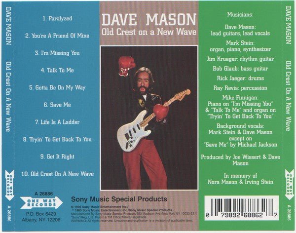 Dave Mason - Old Crest On A New Wave (Used CD) - Mad World Records