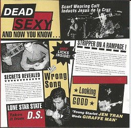 Dead Sexy - And Now You Will Know... (New CD) - Mad World Records