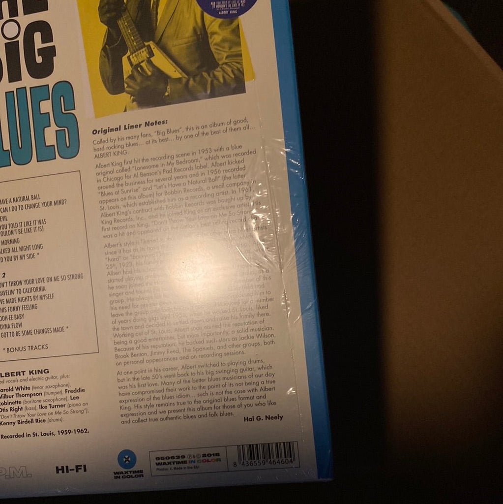 [Discounted] Albert King - The Big Blues [Blue Vinyl] (New Vinyl LP) - Mad World Records