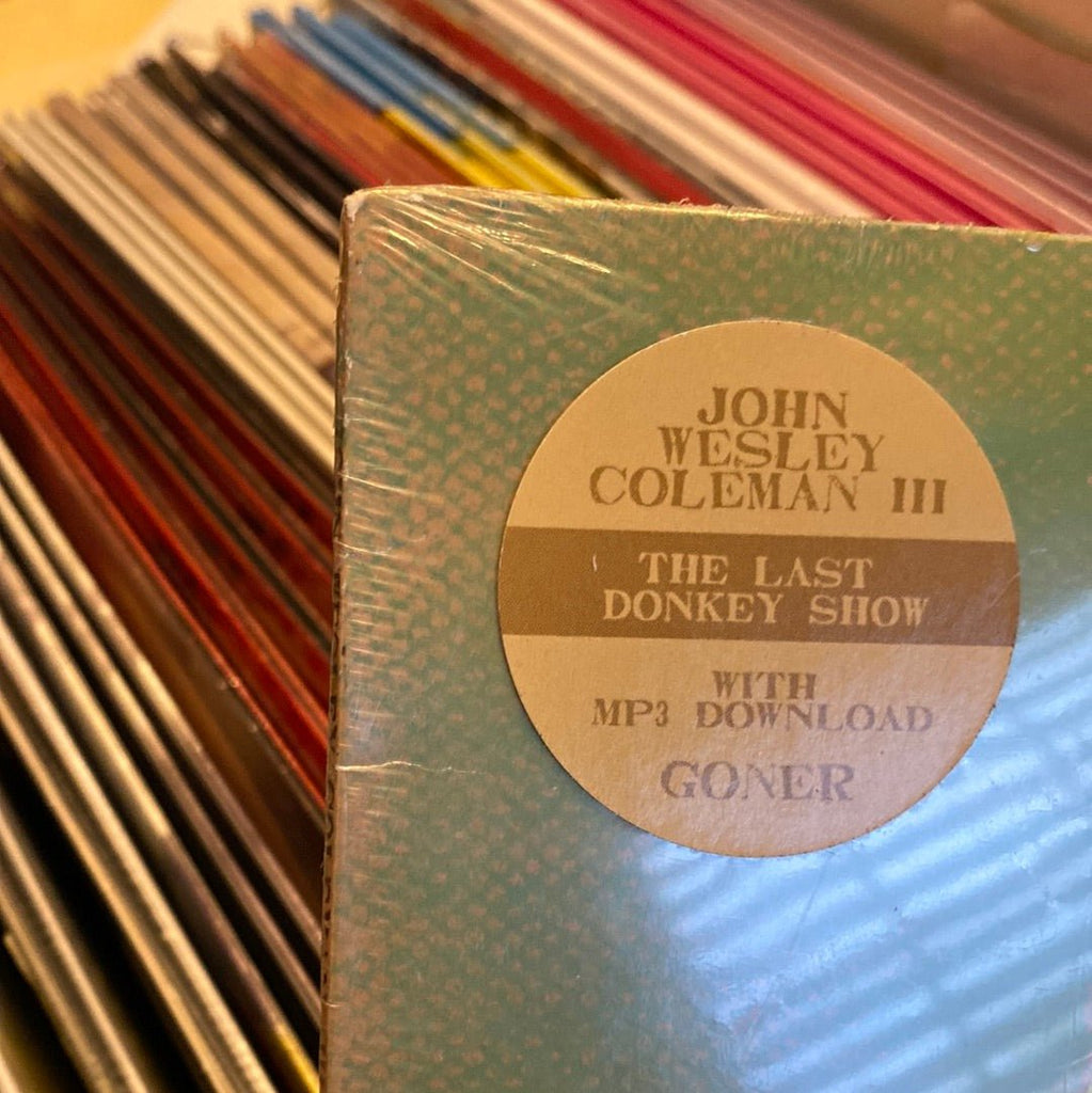 [Discounted] John Wesley Coleman - The Last Donkey Show (New Vinyl LP) - Mad World Records