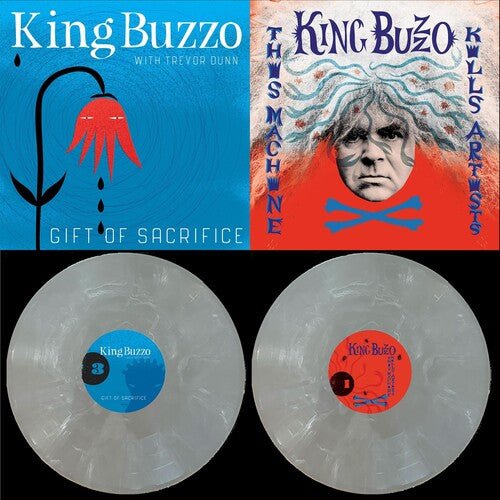 [Discounted] King Buzzo - This Machine Kills Artists + Gift Of Sacrifice [2LP Silver Vinyl] (New Vinyl LP) - Mad World Records