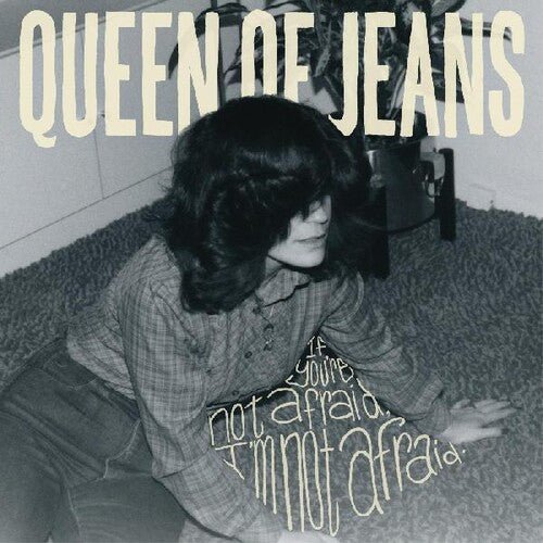 [Discounted] Queen of Jeans - If You're Not Afraid, I'm Not Afraid [Beige w/ Navy Blue Splatter Vinyl] (New Vinyl LP) - Mad World Records