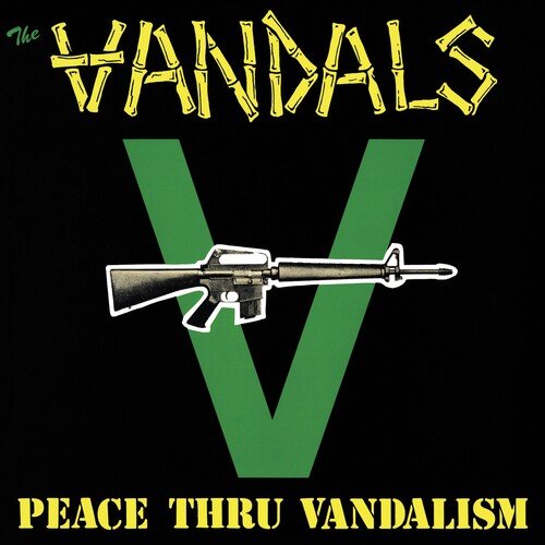 [Discounted] The Vandals - Peace Thru Vandalism [Green w/ Black Splatter] (New Vinyl LP) - Mad World Records