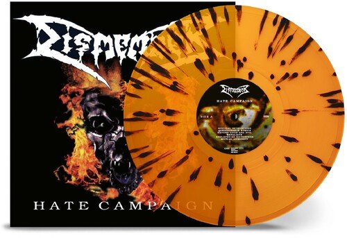 Dismember - Hate Campaign [Transparent Orange W/ Black Splatter Vinyl] (New Vinyl LP) - Mad World Records