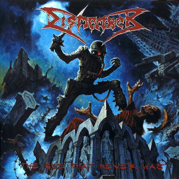 Dismember - The God That Never Was [Blue in Red Split Vinyl] (New Vinyl LP) - Mad World Records