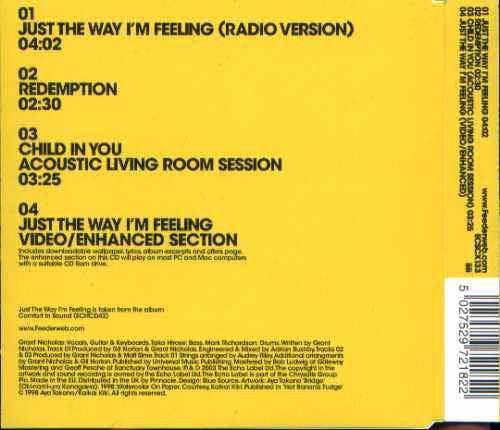 Feeder ‎– Just The Way I'm Feeling CD2 (Import Single) (Used CD) - Mad World Records