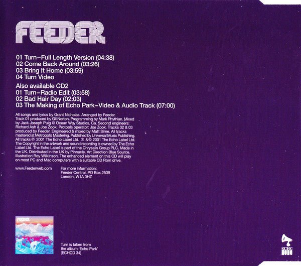 Feeder ‎– Turn (Import Single) (Used CD) - Mad World Records