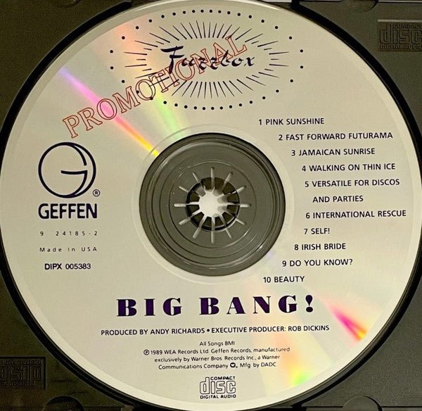 Fuzzbox - Big Bang! [Promo] (Used CD) - Mad World Records