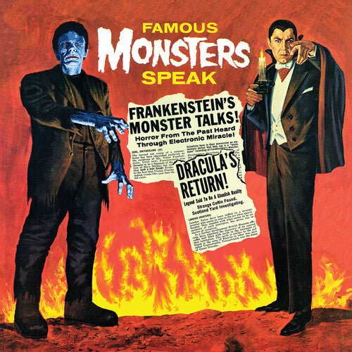 Gabriel Dell - Famous Monsters Speak [Red and Black Splatter] (New Vinyl LP) - Mad World Records