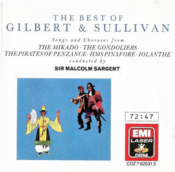 Gilbert & Sullivan - The Best of Gilbert & Sullivan (Used CD) - Mad World Records