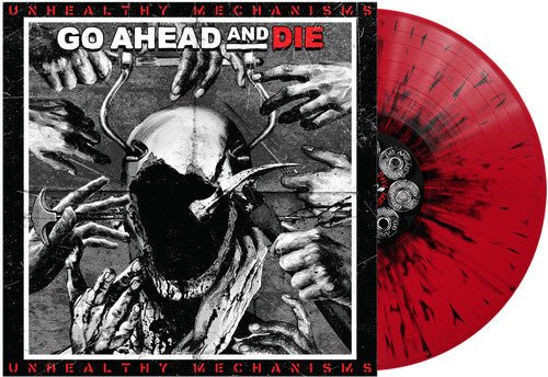 Go Ahead & Die - Unhealthy Mechanisms [Red & Black Splatter Vinyl] (New Vinyl LP) - Mad World Records