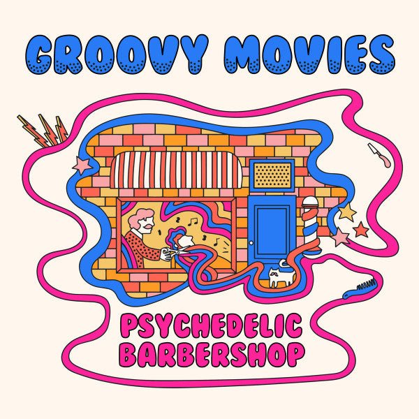 Groovy Movies - Psychedelic Barbershop (New Vinyl LP) - Mad World Records