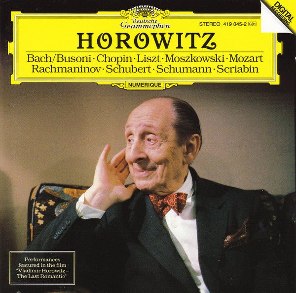 Horowitz - Bach/Busoni - Chopin - Liszt - Moszkowski - Mozart - Rachmaninov - Schubert - Schumann - Scriabin (Used CD)