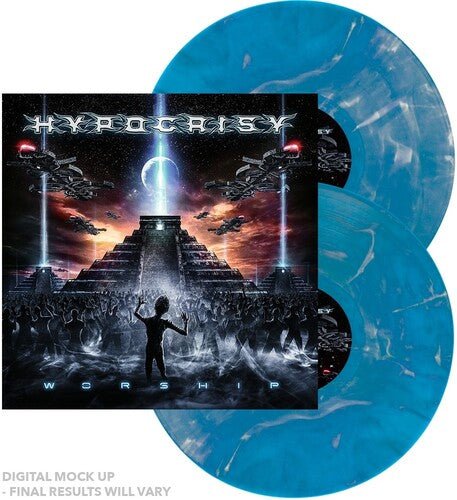 Hypocrisy - Worship [Blue & White Marble Vinyl] (New Vinyl LP) - Mad World Records