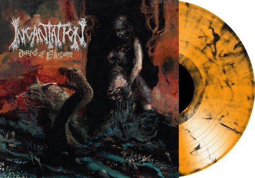 Incantation - Dirges of Elyzium [Orange / Black Marble Vinyl] (New Vinyl LP) - Mad World Records