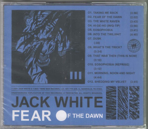 Jack White - Fear Of The Dawn (New CD) - Mad World Records