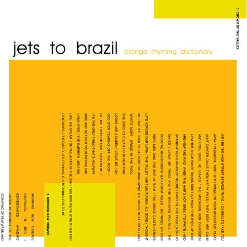 Jets to Brazil - Orange Rhyming Dictionary (New Vinyl LP) - Mad World Records