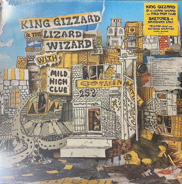 King Gizzard and the Lizard Wizard - Sketches Of Brunswick East [Yellow w/ Sky Blue Splatter] (New Vinyl LP) - Mad World Records