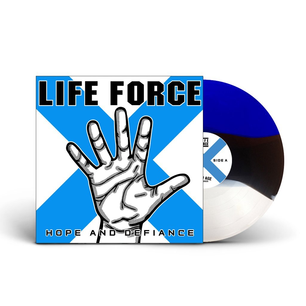 Life Force - Hope and Defiance [Blue/Black/White Vinyl] (New Vinyl LP) - Mad World Records