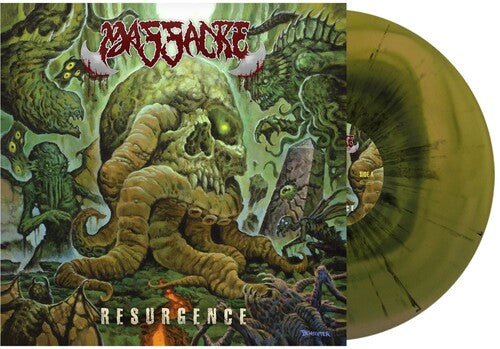 Massacre - Resurgence [Cyan Mustard Swirl w/ Black Splatter] (New Vinyl LP) - Mad World Records