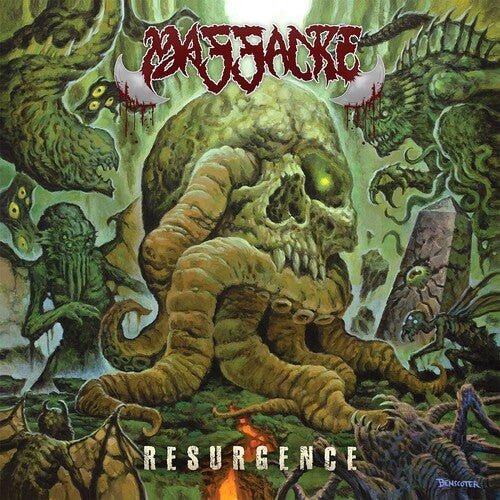 Massacre - Resurgence [Cyan Mustard Swirl w/ Black Splatter] (New Vinyl LP) - Mad World Records