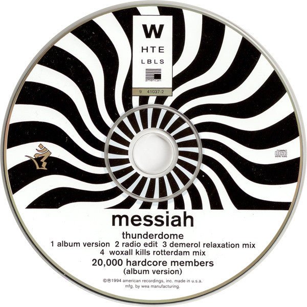 Messiah - Thunderdome [Maxi Single] (Used CD) - Mad World Records