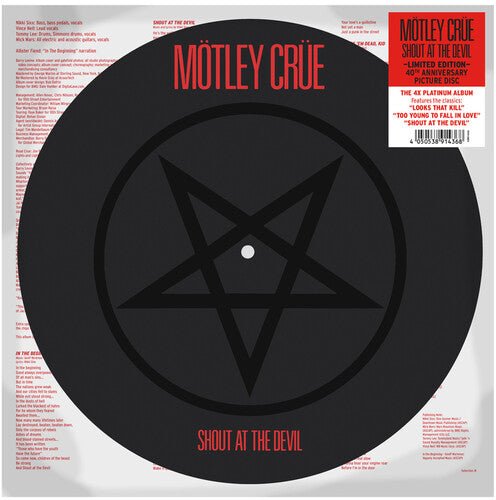 Motley Crue - Shout At The Devil (Limited Edition Picture Disc) (New Vinyl LP) - Mad World Records