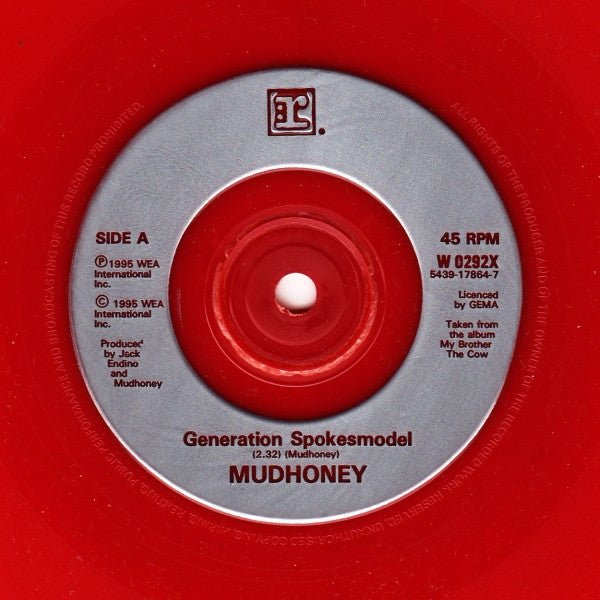 Mudhoney - Generation Spokesmodel [Red Vinyl] (Used 7") - Mad World Records