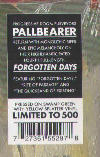 Pallbearer ‎ - Forgotten Days [Swamp Green With Yellow Splatter] (New Vinyl LP) - Mad World Records